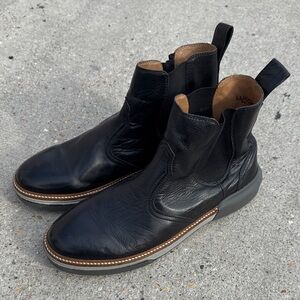 Lucchese Men's Florence Buffalo Chelsea Boots - Round Toe Men’s 10